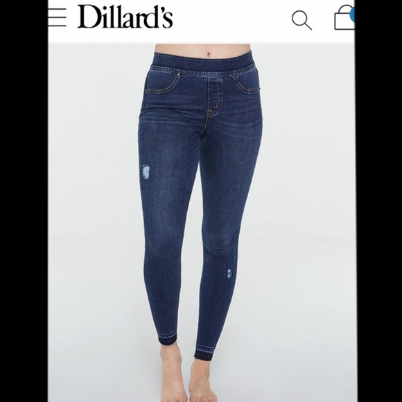 SPANX distressed high rise elastic waist Jeggings - Picture 2 of 12